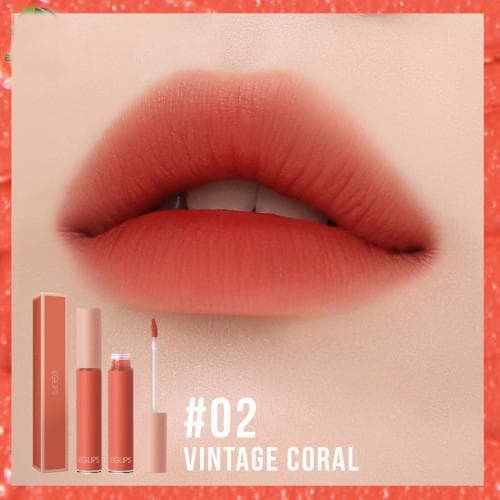 Son kem Eglips Velvet Fit Tint siêu lì 4g (#02 Vintage Coral - Màu cam san hô)