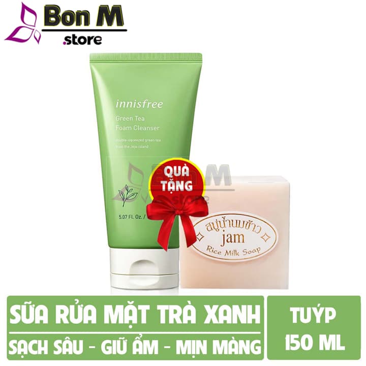 Sữa rửa mặt Innisfree Trà Xanh - Làm sạch sâu & ngăn ngừa mụn