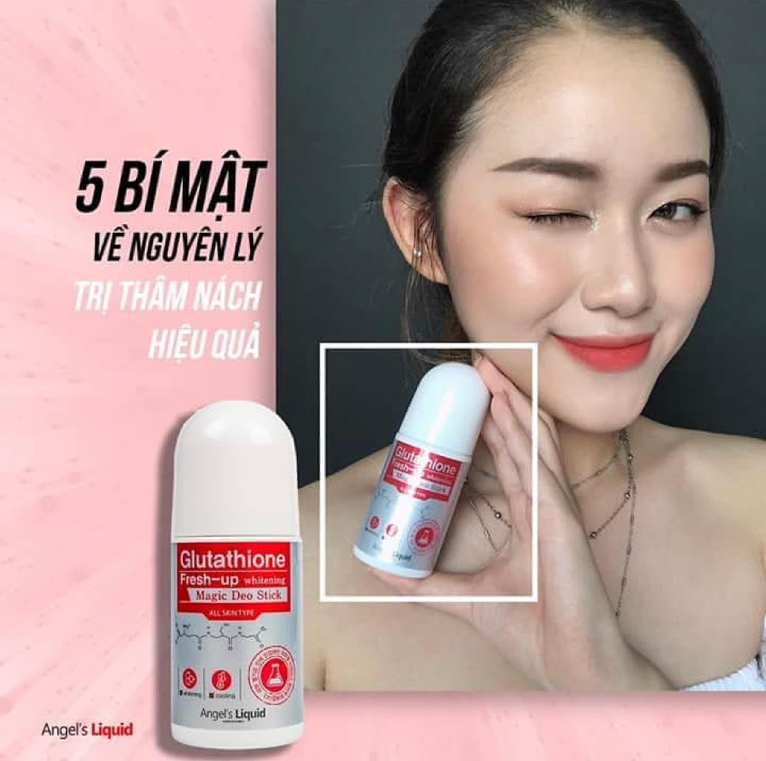 [HCM]Lăn nách tri thâm dưỡng trắng khử mùi - Angel’s Liquid Glutathione Plus Niacinamide Fresh Deodorant