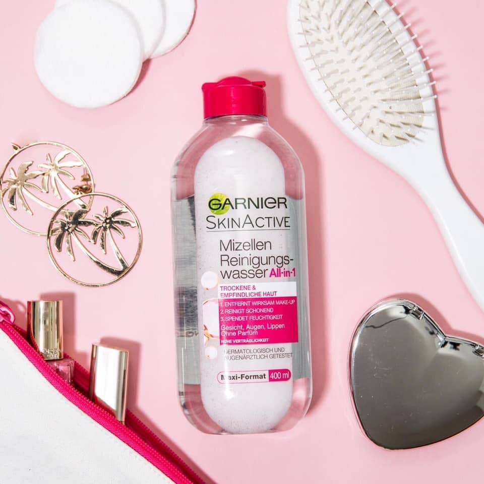 Nước tẩy trang Garnier Micellar Cleansing Water 400ML - Nội địa Đức