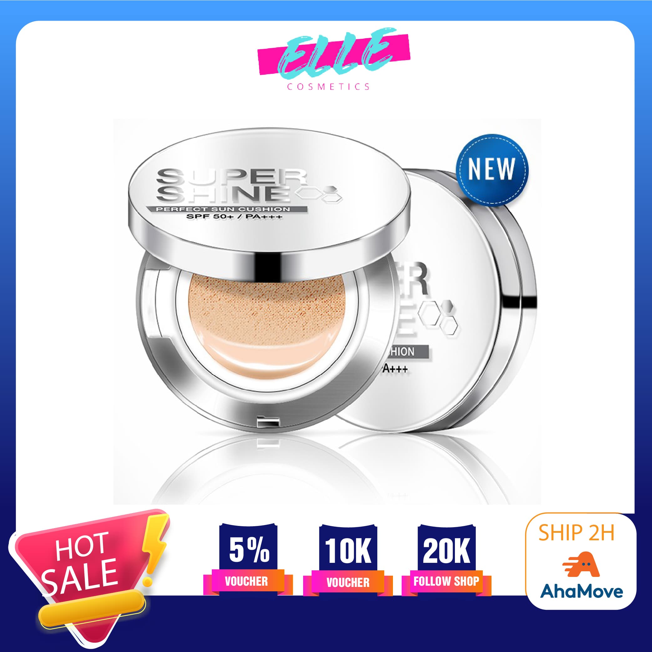 [HCM]Phấn nước chống nắng tế bào gốc Supershine Perfect Sun Cushion Cosmeheal