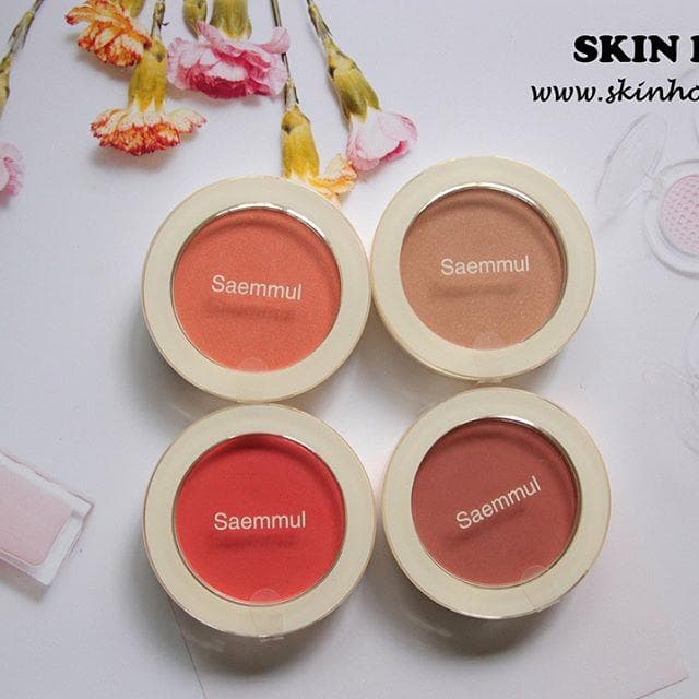 Phấn má hồng Seammul Single Blusher Hàn Quốc 7g OR01- Màu cam