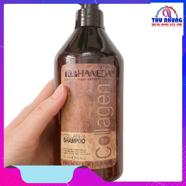[HCM]Dầu gội Collagen Top Haneda phục hồi siêu mượt tóc 500ml