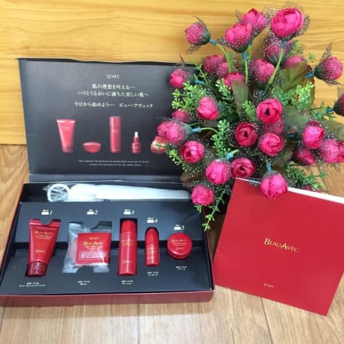 Set chăm sóc da toàn diện AFC Beau Avec mini - Nhật bản