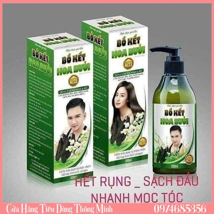 Dầu Gội Thảo Dược Bồ Kết Hoa Bưởi NCT3 - Chính Hãng Công Ty NCT3