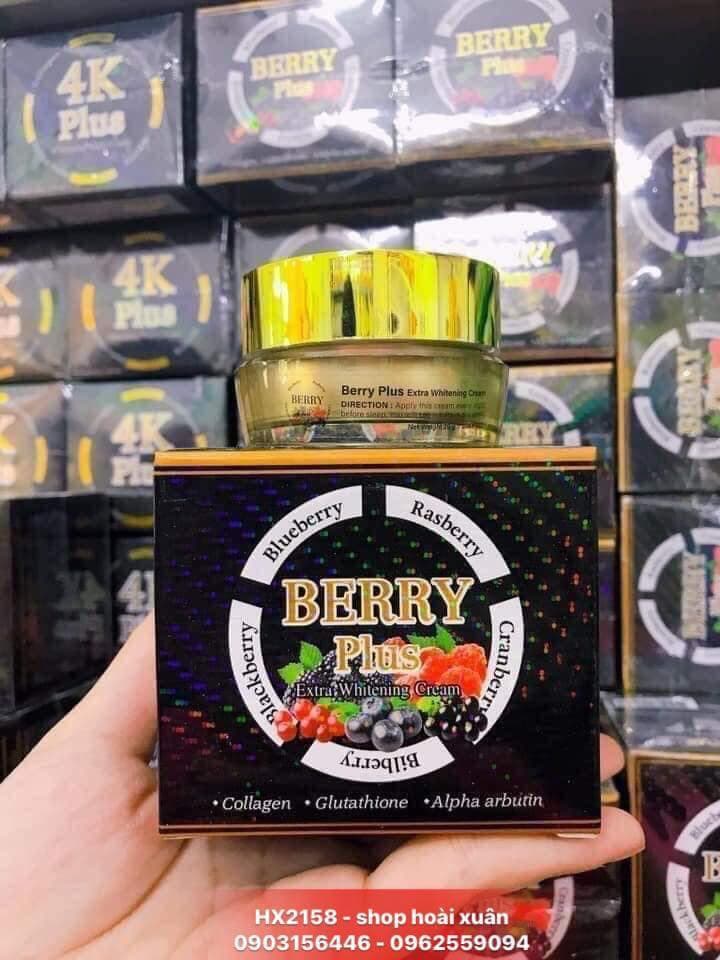 [HCM]Kem Dưỡng Trắng Da Berry Plus Extra whitening cream THÁI LAN - loại bỏ nám và tàn nhang - HX2158