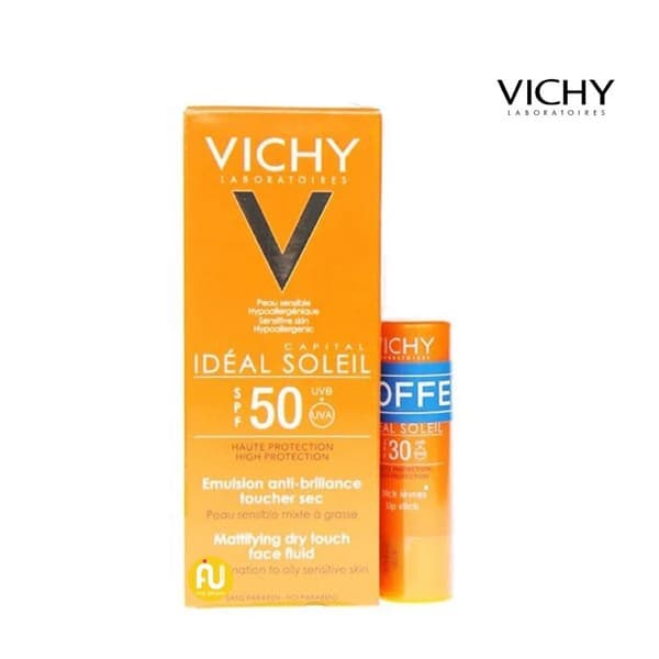 [HCM][ CHÍNH HÃNG + BILL ] Set Kem Chống Nắng Vichy SPF 50 Ideal Soleil Creme Onctueuse 50ml Tặng Kèm Son Dưỡng Môi Vichy