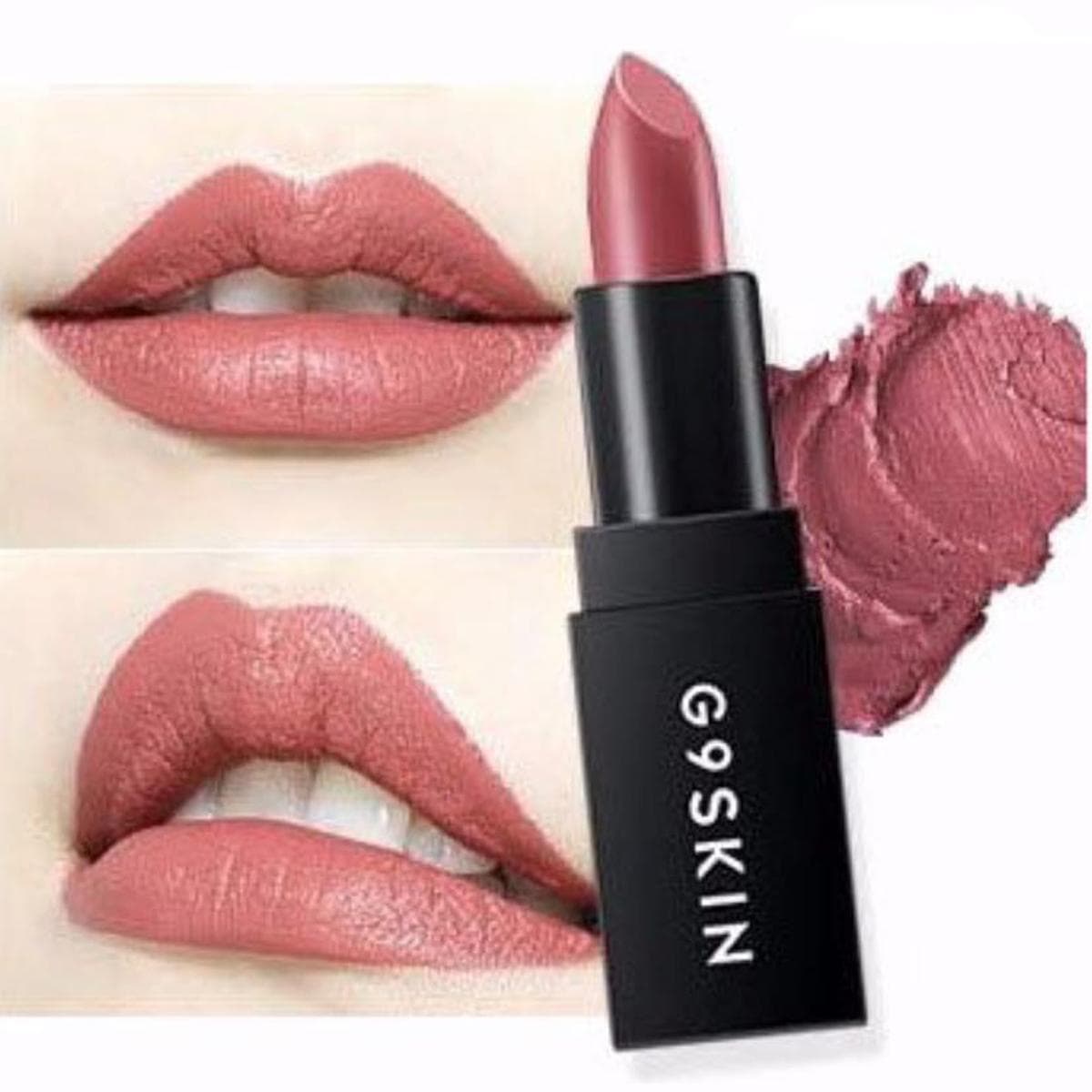 Son thỏi siêu lì mềm môi G9 skin First Lipstick Hàn Quốc 3.5g No.02 Dry Rose