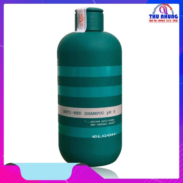 [HCM]Dầu gội khử ánh đỏ và chăm sóc tóc nhuộm màu rêu Elgon Colorcare Anti-red shampoo pH6 300ml