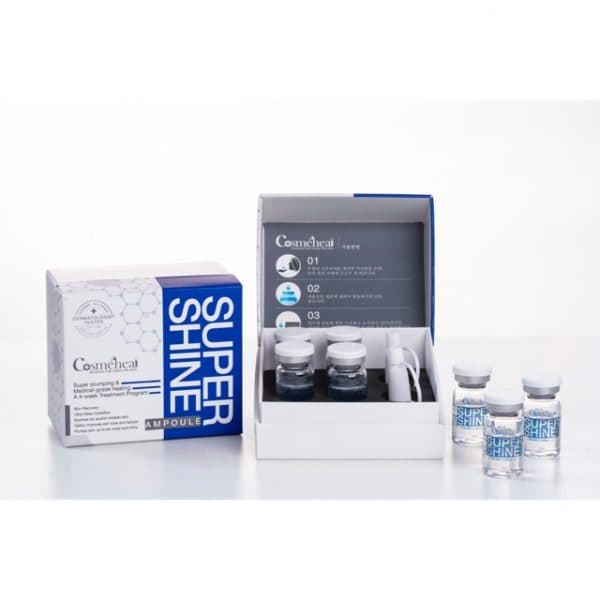 Tế Bào Gốc Căng Bóng Da CosmeHeal Super Shine Ampoule hộp 4 lọ