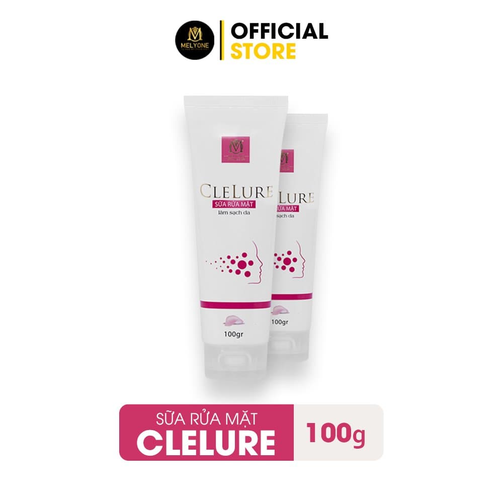 Sữa Rửa Mặt Sạch Nhờn & Dưỡng Ẩm CLELURE - Sạch Sâu Kiềm Nhờn Se Khít Lỗ Chân Lông - Mỹ Phẩm Cao Cấp MELYONE