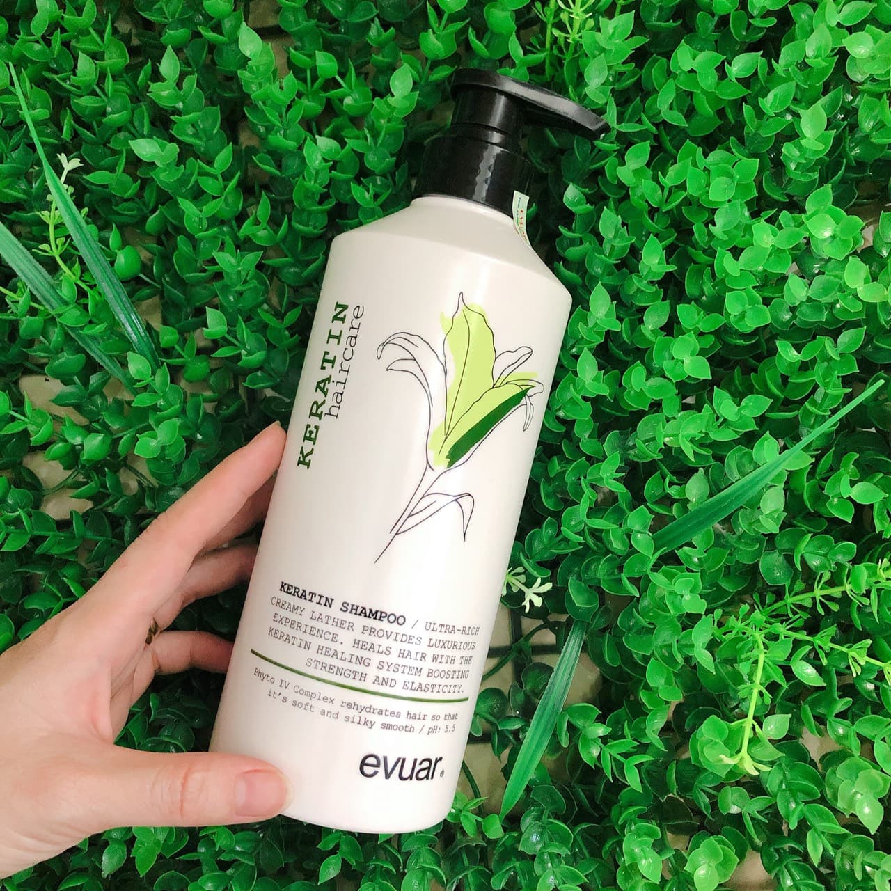 [HCM]Dầu gội cao cấp cực mềm mượt tóc Keratin Evuar Shampoo 758ml