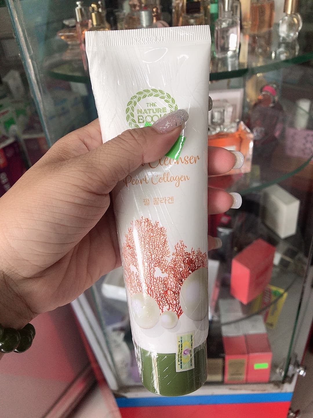 [HCM]Sữa Rửa Mặt Dưỡng Trắng Ngọc Trai The Nature Book 120gr