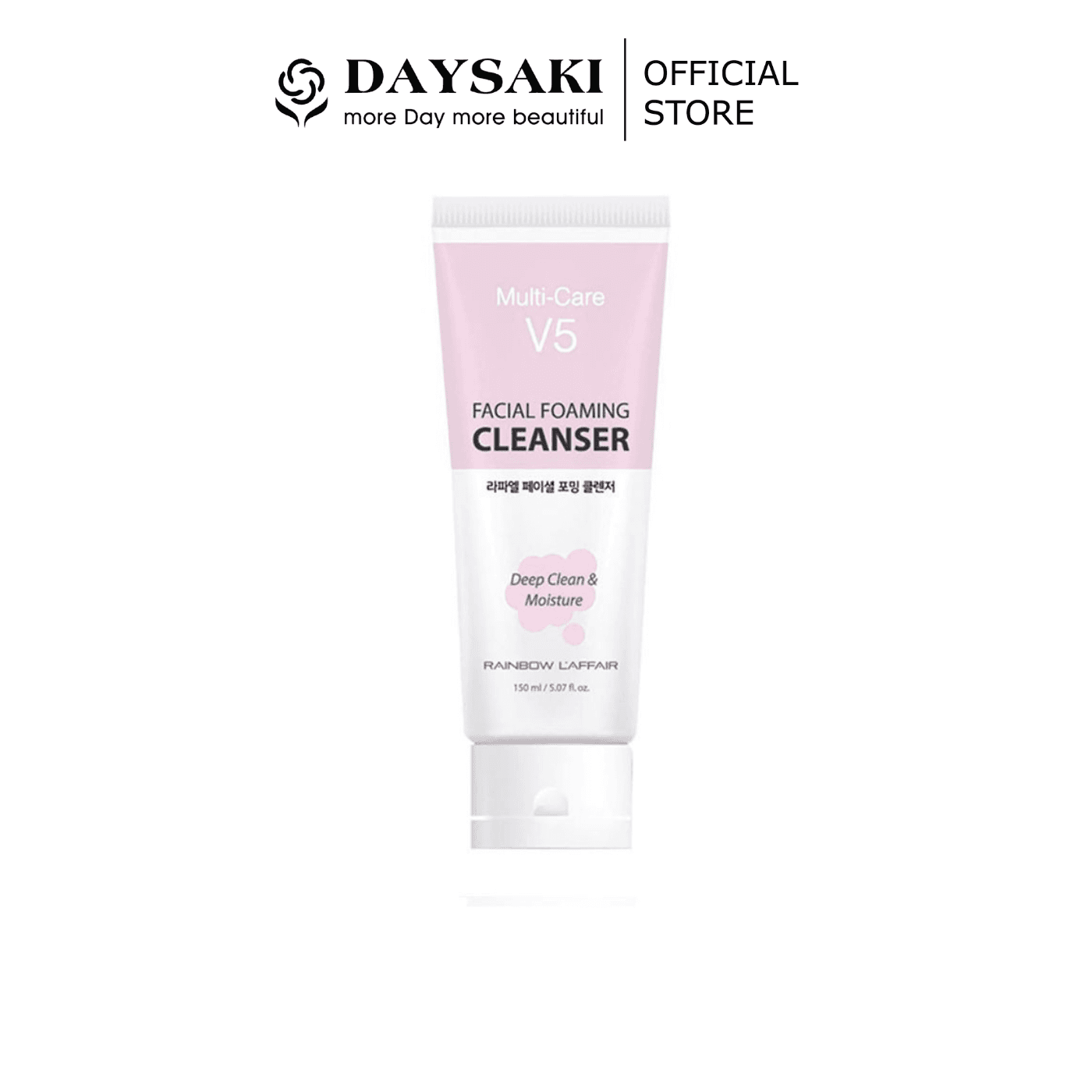 RAINBOW L’AFFAIR Sữa Rửa Mặt Tạo Bọt Dịu Nhẹ Kiềm Dầu Ngừa Mụn MULTI – CARE V5 FACIAL FOAMING CLEANSER (150ml)
