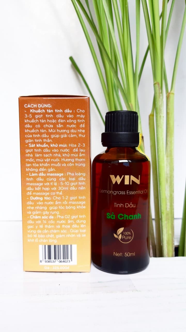 [Hot] Tinh dầu sả chanh nguyên chất 50ml. Kháng khuẩn khử mùi xông phòng chăm sóc da dưỡng tóc xua đuổi muỗi....