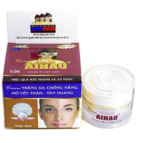 Kem dưỡng trắng da chống nắng mờ vết thâm tàn nhang ngọc trai hộp 10g