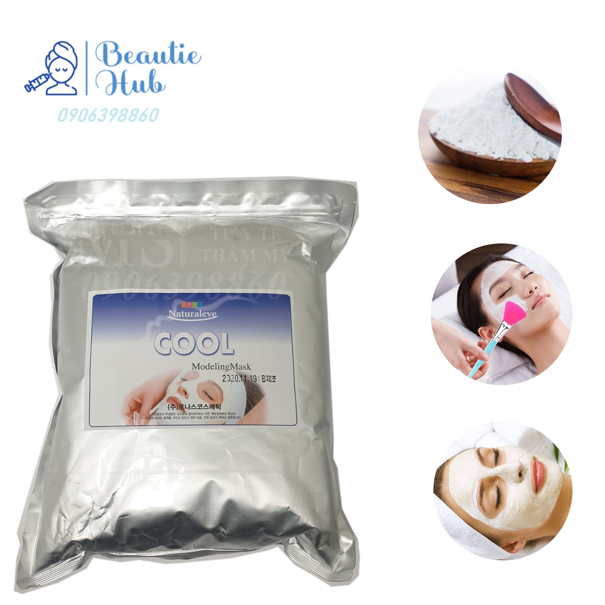Bột Mặt Nạ Dẻo Ronas Modeling Mask 1kg dùng trong spa chăm sóc da Hàn Quốc