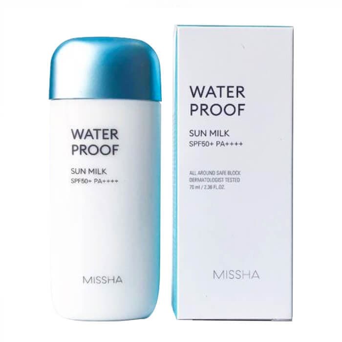 Kem Chống Nắng Missha All Around Safe Block Waterproof Sun Milk SPF50+ PA++++ Frorence86 Strore Màu Xanh