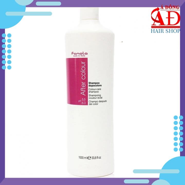 Dầu gội Fanola After Colour Care shampoo chăm sóc tóc nhuộm giữ màu lâu phai Italy 1000ml