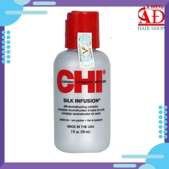 CHI Silk Infusion USA 59ml - Tinh dầu bóng dưỡng tóc khô hư tổn