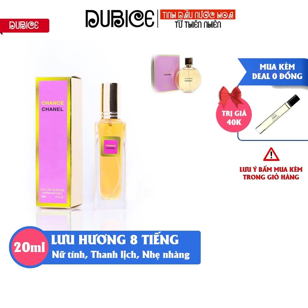 [Lưu hương 8 tiếng] Nước hoa nữ 5D 20ml Chance chiết mini hàng cao cấp thơm lâu