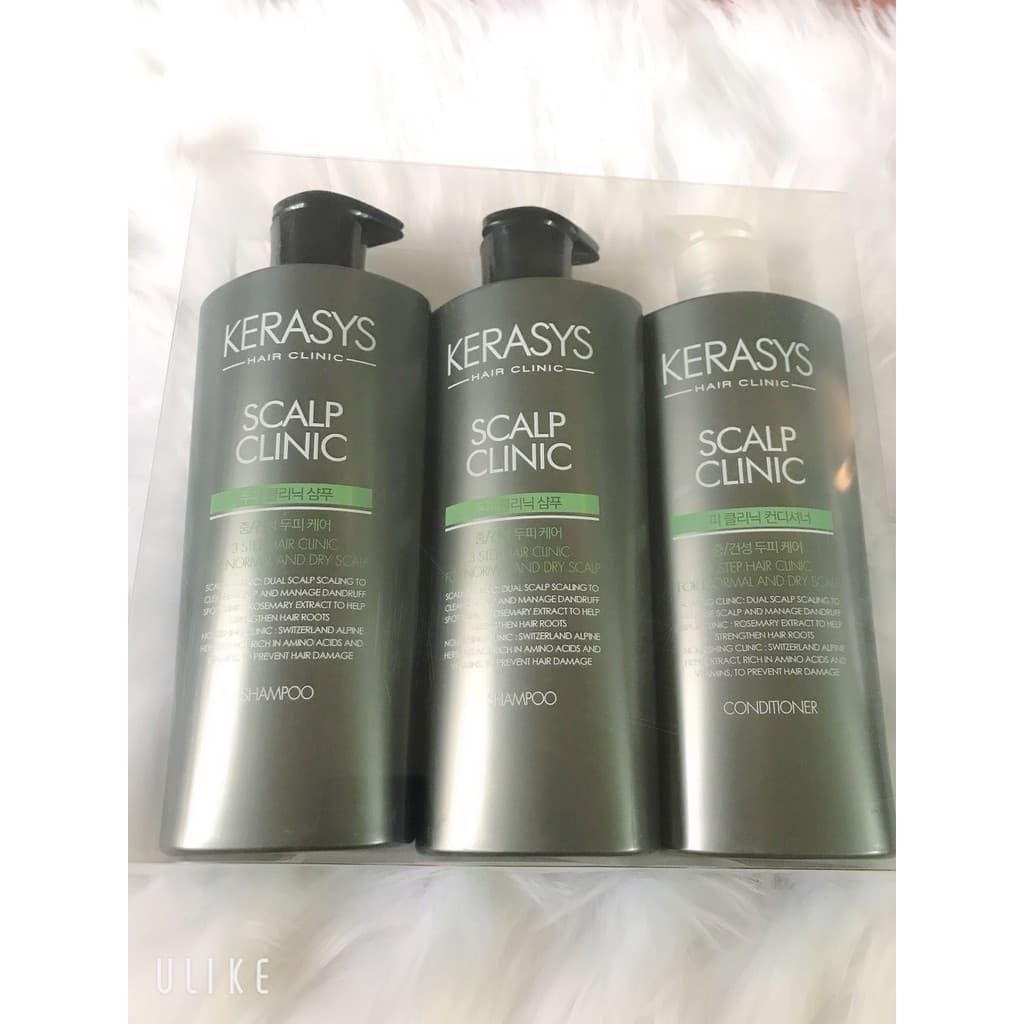 BỘ DẦU GỘI - XẢ KERASYS CAO CẤP HÀN QUỐC Phục Hồi Tóc Hư Tổn Bộ 3(2 Gội + Xả) MÀU XANH XÁM FRORENCE86 STORE