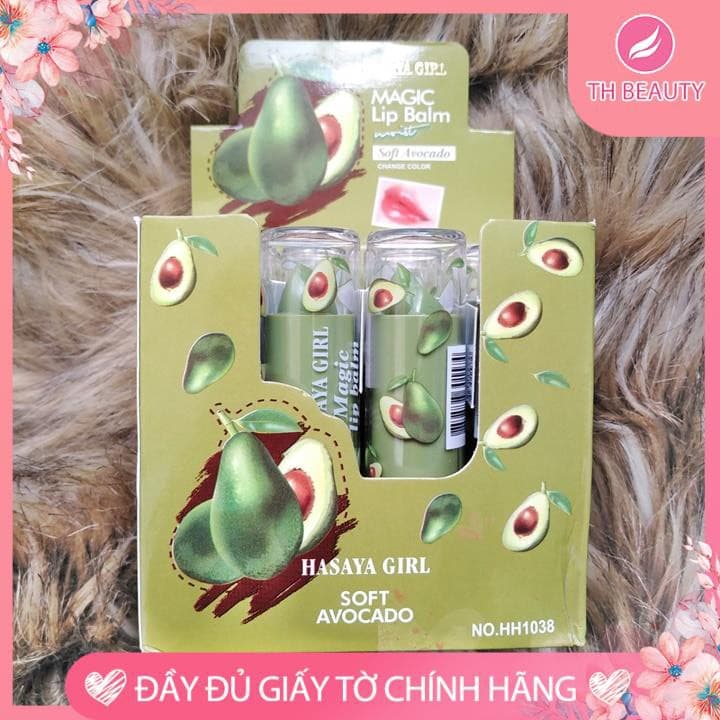 [HCM][Chính hãng] Son dưỡng môi hồng Hasaya Girl trái bơ Thái Lan