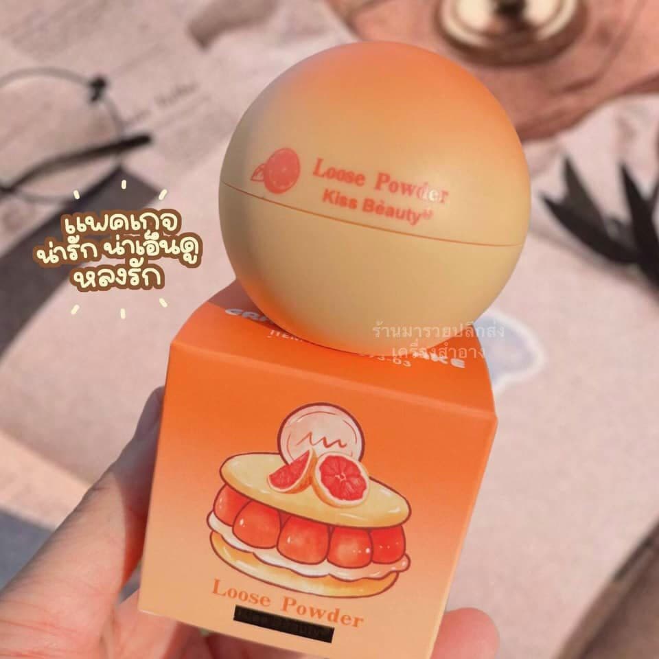 Phấn phủ bột khóa lớp make up KISS BEAUTY #02 tone da