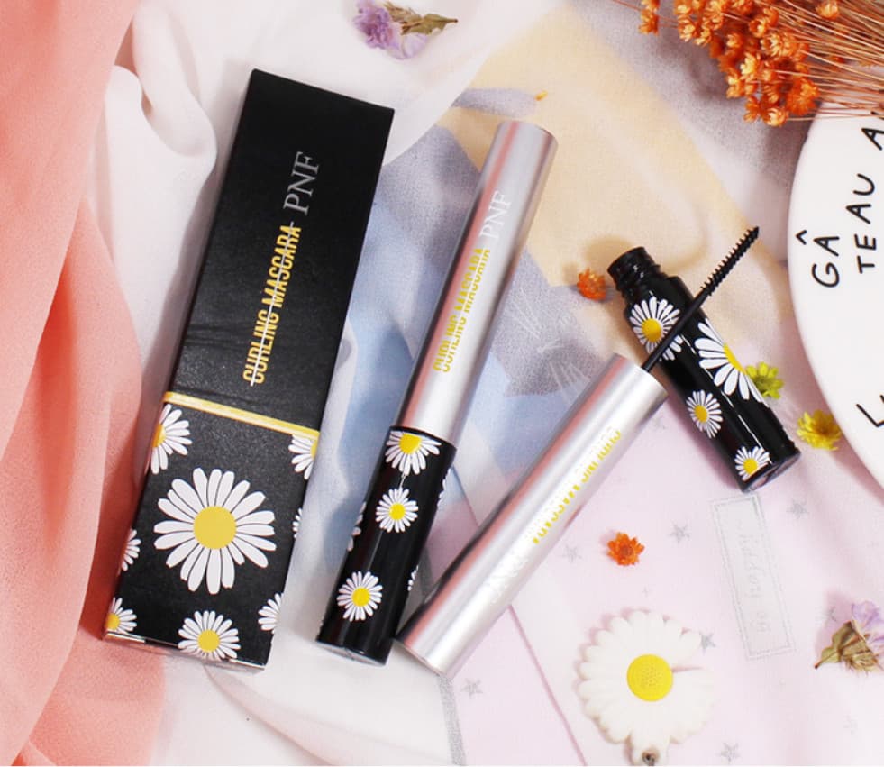 🌼 Mascara CÚC HOA ĐEN PNF P1032 siêu vi Chuốt Mi dài mi dày mi cong mi lâu trôi chống nước nội địa chính hãng sỉ rẻ