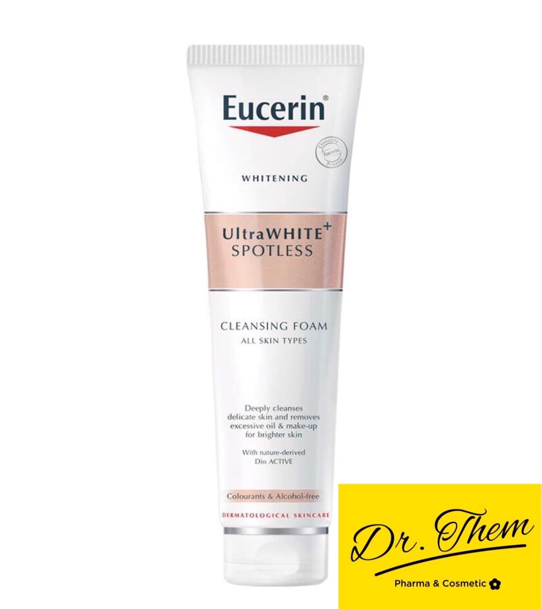 Sữa Rửa Mặt Eucerin Trắng Da UltraWhite+ Spotless Cleansing Foam (WHITE THERAPY Clinical Gentle)
