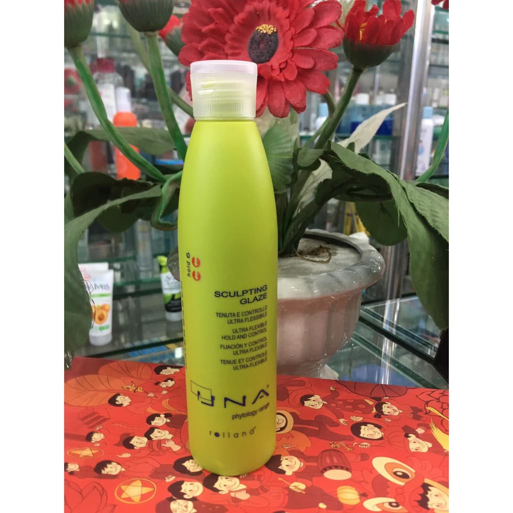 Gel dưỡng tóc tạo kiểu cứng vừa  chống nhiệt Rolland UNA 250ml