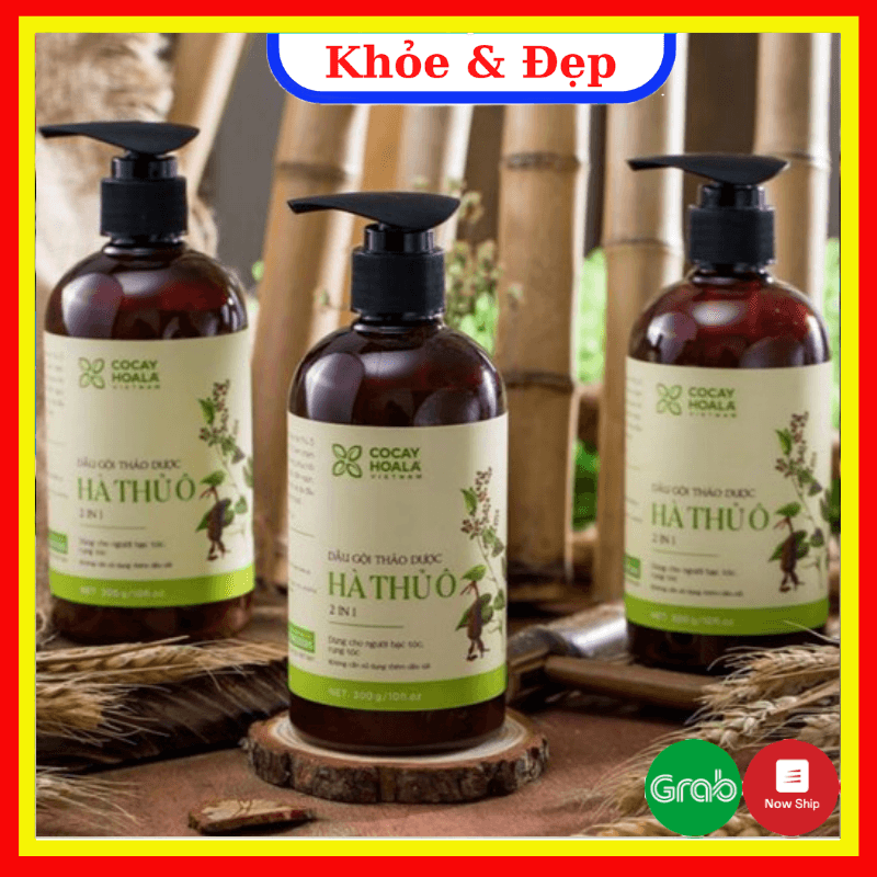 [HCM]Dầu Gội Thảo Dược Hà Thủ Ô 2in1 Giảm Rụng Tóc - Giảm Bạc Tóc - Hiệu Cỏ Cây Hoa Lá