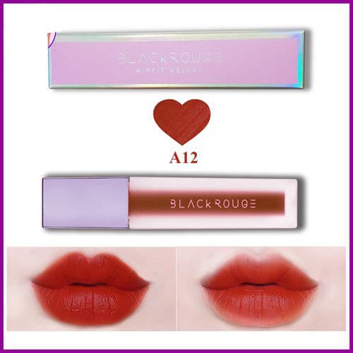 [Version 2] Son Kem Black Rouge Air Fit Velvet Tint Hàn Quốc  (A12: Dashed Brown: Đỏ nâu đất)