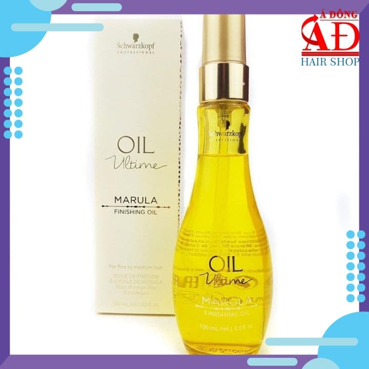 Schwarzkopf OIL Ultime Marula Finishing Oil 100ml Tinh dầu dưỡng tóc sợi mảnh đến trung bình (màu vàng nhạt)