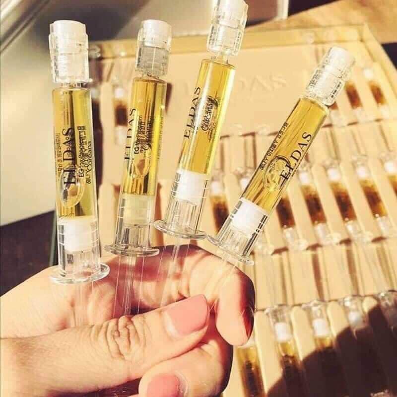 Serum tế bào gốc Eldas Coreana - hộp 4 ống dưỡng trắng tái tạo da