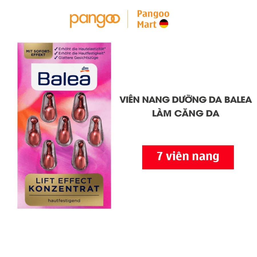 [HCM]Viên nang dưỡng da Balea Konzentrat Lift Effect nội địa Đức 7 viên