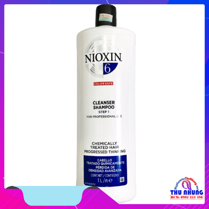 [HCM]Dầu gội Nioxin 6 chống rụng kích thích mọc tóc 1000ml