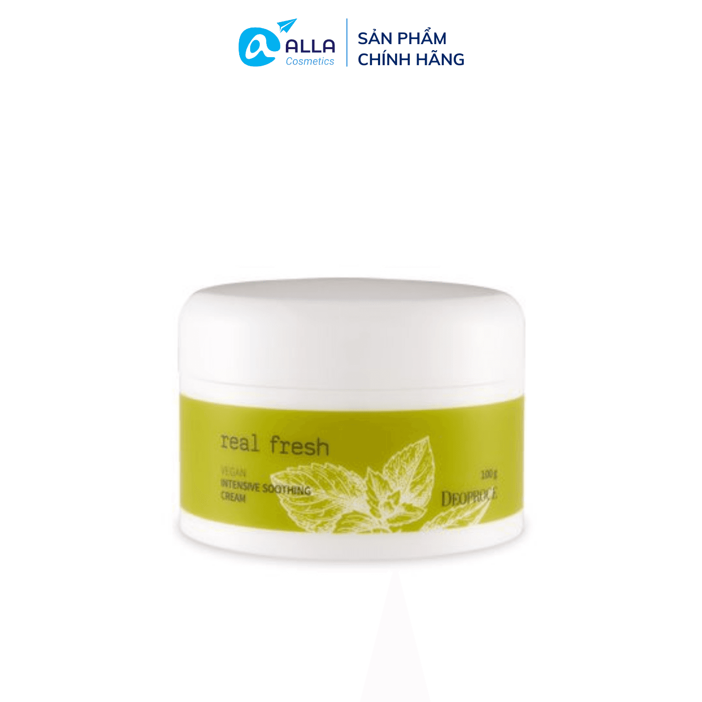 [HCM]Kem Dưỡng Ngăn Ngừa Và Điều Trị Mụn DEOPROCE Real Fresh Vegan Intensive Soothing Cream 100g