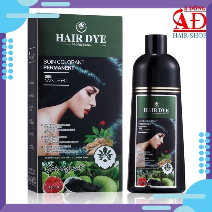 Dầu gội bưởi phủ tóc bạc Valert Grapefruit Black (màu đen) 500ml
