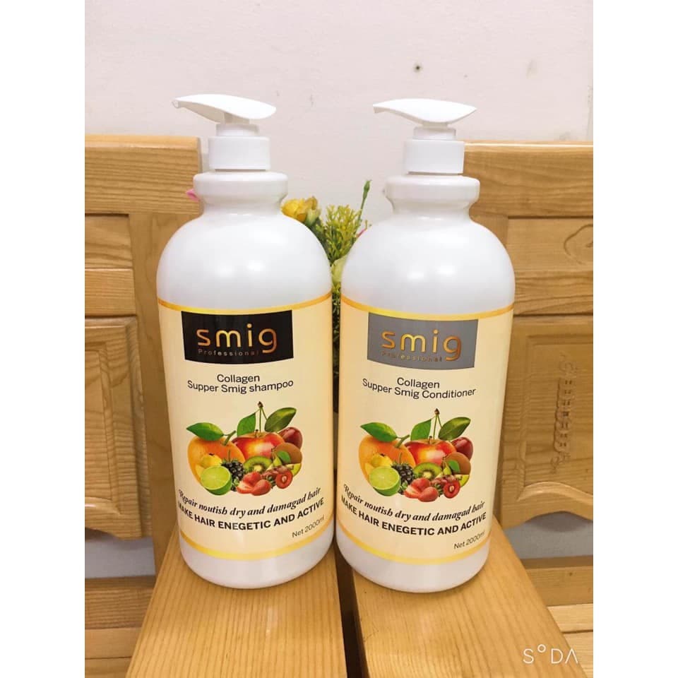 Dầu gội xả phục hồi mềm mượt SMIG 2000ml