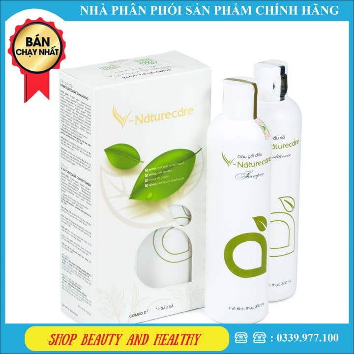 Dầu Gội Đầu V- Naturecare Shampoo - Dầu Xả V- Naturecare Conditioner Cho Mái Tóc Mềm Mượt