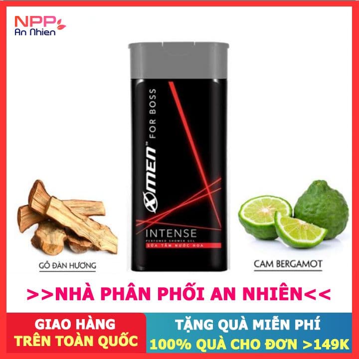 Sữa tắm nước hoa X-Men For Boss Intense 180g - NPP AN NHIÊN