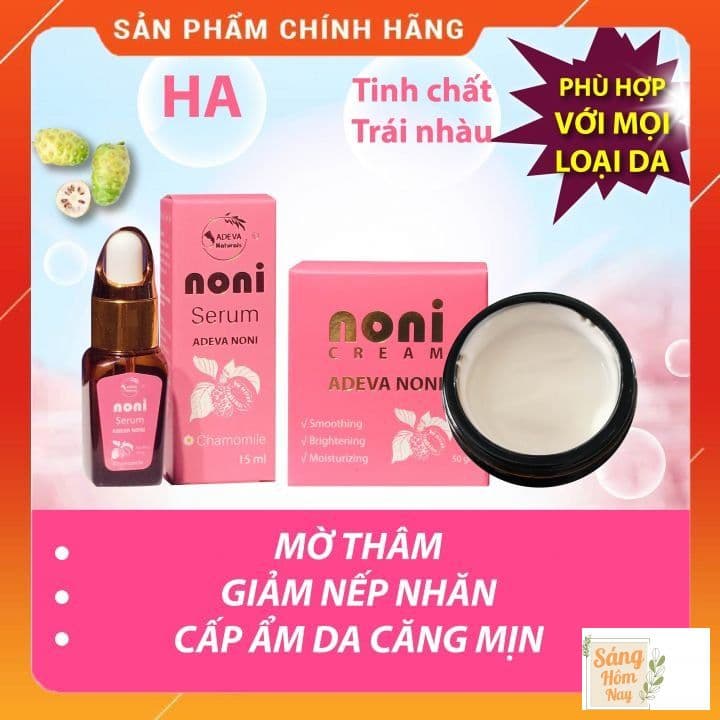 [HCM]Combo Kem dưỡng và Serum dưỡng da từ Trái nhàu thiên nhiên - An toàn cho làn da