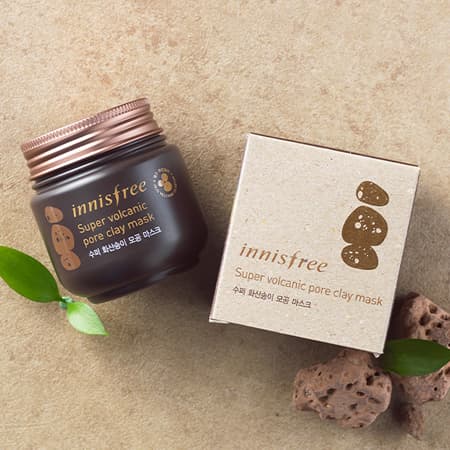 Mặt nạ tro núi lửa chăm sóc da Innisfree Super Volcanic Pore Clay Mask 100ml