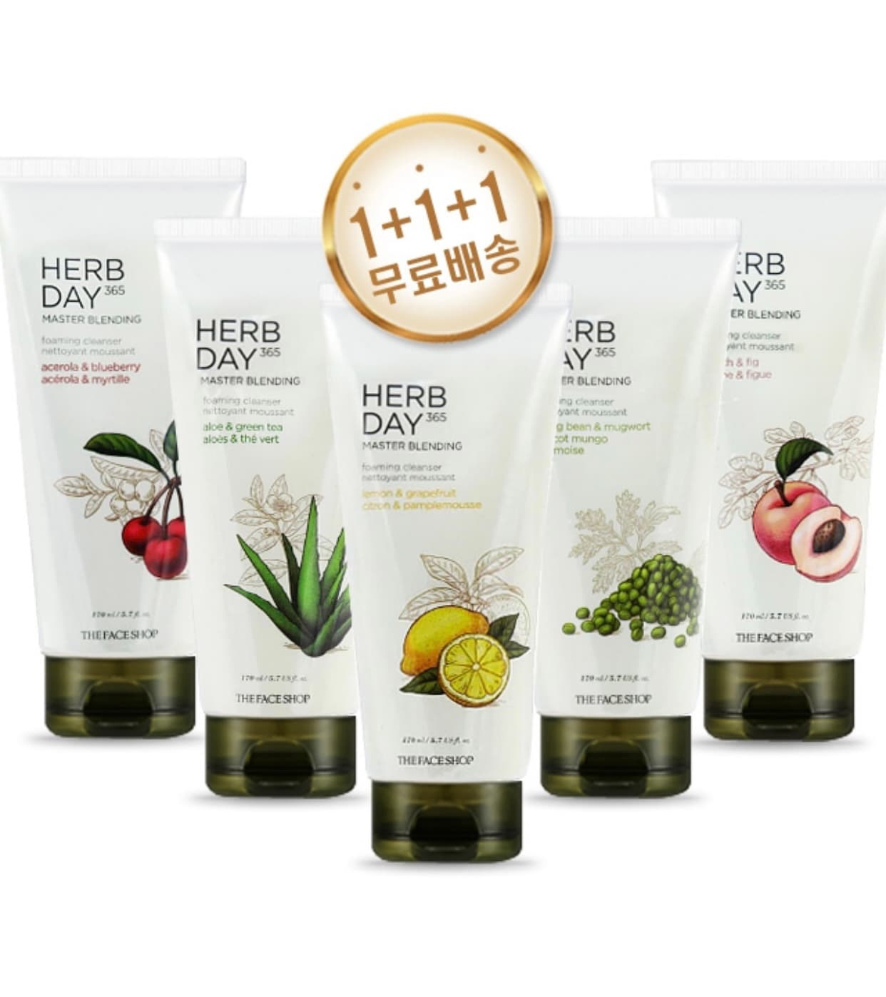 Sữa Rửa Mặt The Face shop Herb Day 365 Cleansing Foam 170ml