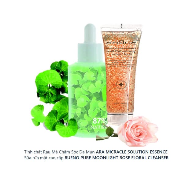 COMBO CHĂM SÓC DA MỤN TOÀN DIỆN CHUẨN HÀN ARA MIRACLE VÀ BUENO