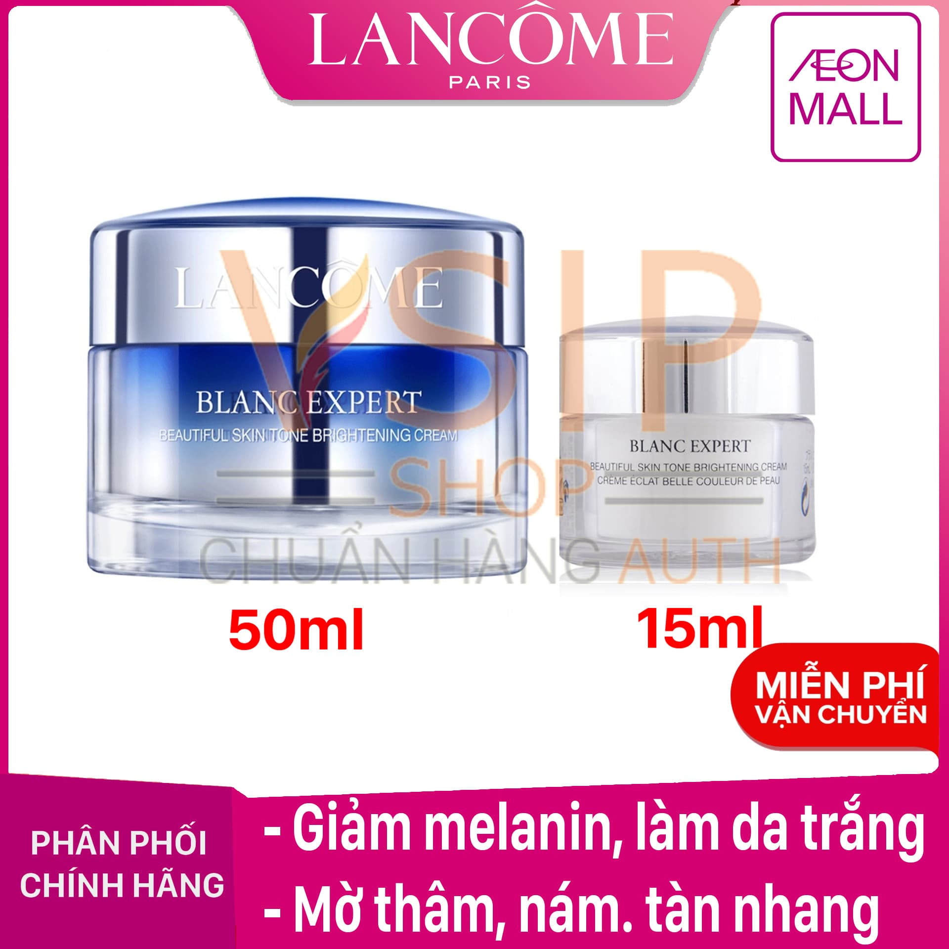 Kem dưỡng trắng mờ thâm nám ban ngày Lancome Blanc Expert Beautiful Skin Tone Brightening Cream