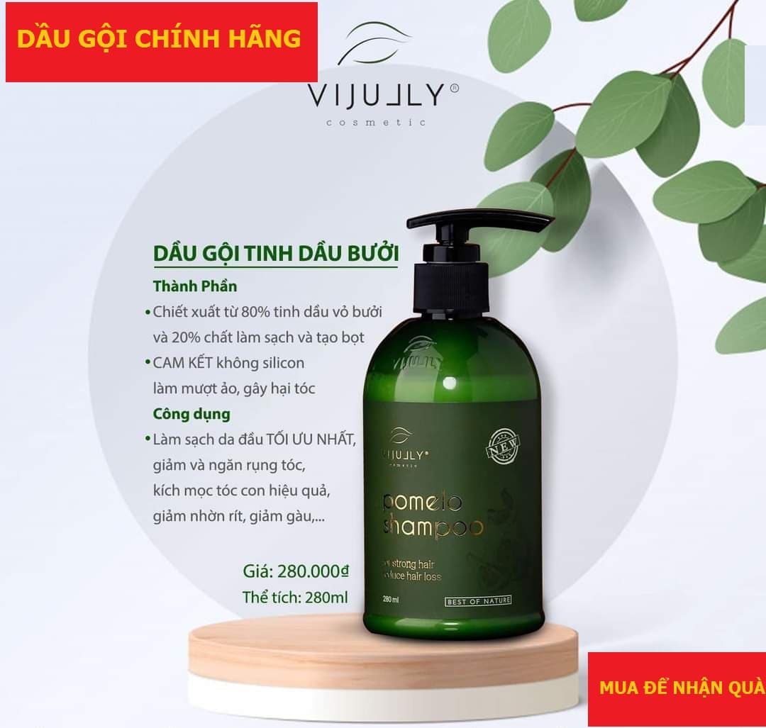 Dầu Gội Bưởi Vijully Kích Thích Mọc Tóc-Ngăn Rụng Tóc-Làm Dài Tóc-Phục Hồi Tóc Hư Tổn