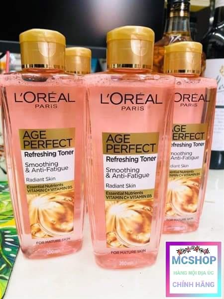 Nước Hoa Hồng Loreal Age Perfect Giảm Mờ Nếp Nhăn Căng Mịn Da 200 ml