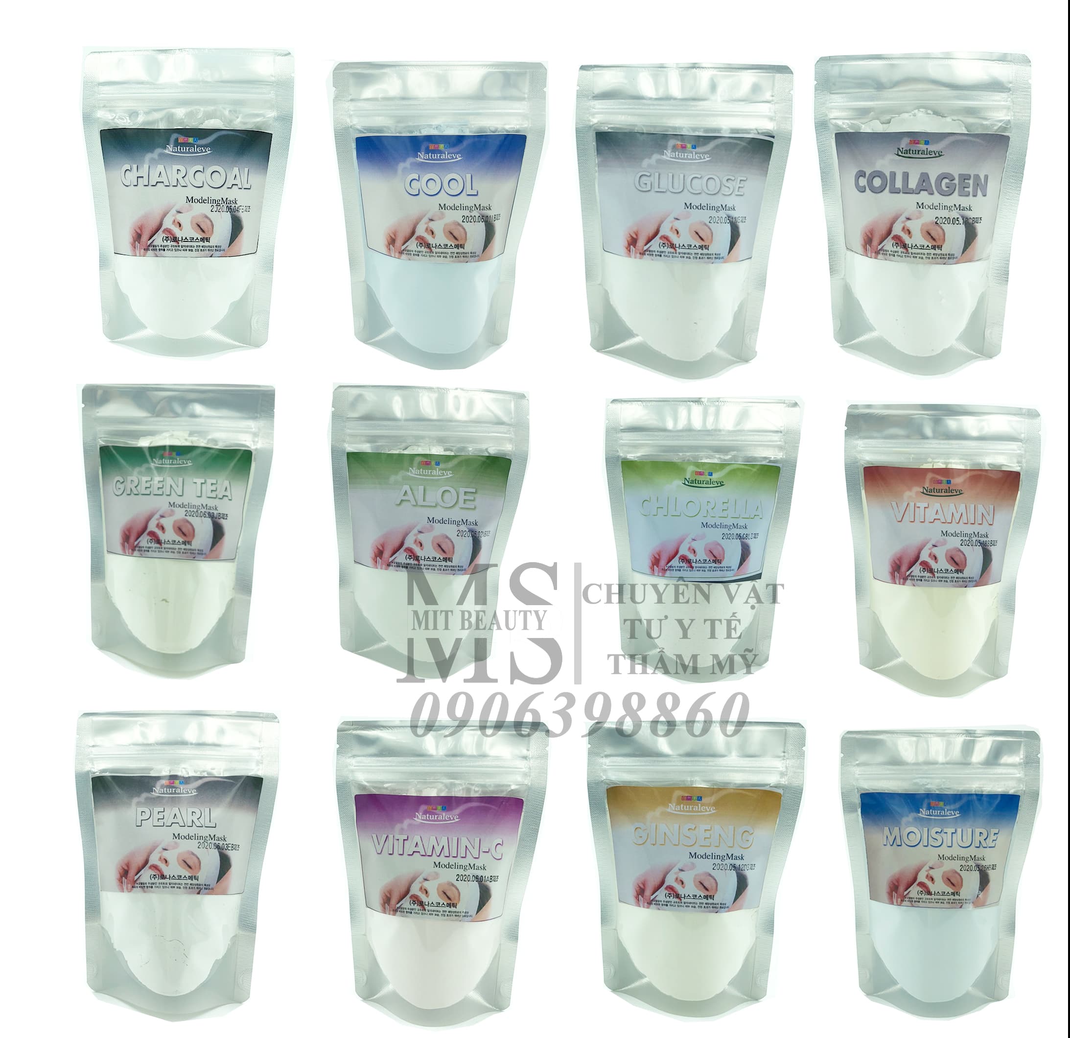 Bột Mặt Nạ Dẻo Ronas Modeling Mask 100gr dùng trong spa chăm sóc da Hàn Quốc tại nhà